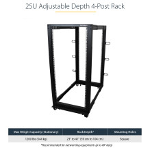StarTech.com 4POSTRACK25U rack cabinet StarTech.com 4POSTRACK25U rack cabinet