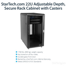„StarTech.com“ RK2236BKF stovo spintelė