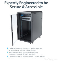 StarTech.com RK2236BKF rack cabinet
