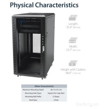 StarTech.com RK2236BKF rack cabinet