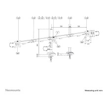 Neomounts DS60-600BL3 monitor mount / stand