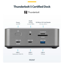 StarTech.com 215UE-TB5USB4DOCK laptop dock / port replicator