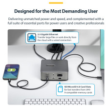 „StarTech.com“ 215UE-TB5USB4DOCK nešiojamojo kompiuterio dokas / prievadų replikatorius