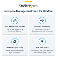 StarTech.com 215UE-TB5USB4DOCK laptop dock / port replicator