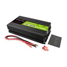 Green Cell PowerInverter LCD 24V 3000W / 60000W Car Inverter with Display - Pure Sine Power Adapter / Inverter Green Cell PowerInverter LCD 24V 3000W / 60000W Car Inverter with Display - Pure Sine Power Adapter / Inverter
