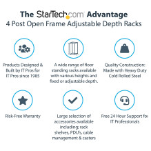 StarTech.com 4POSTRACK12U rack cabinet