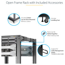 StarTech.com 4POSTRACK12U rack cabinet