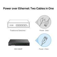 Mercusys MS108GP network switch