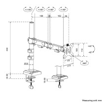 Neomounts DS60-600BL1 monitor mount / stand