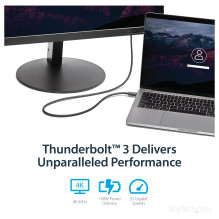 StarTech.com TBLT3MM1M Thunderbolt kabelis