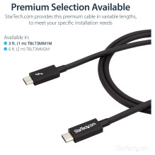 StarTech.com TBLT3MM1M Thunderbolt kabelis