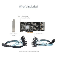 StarTech.com 8P6G-PCIE-SATA-CARD interface cards / adapter