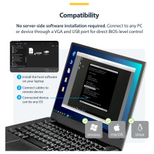 StarTech.com NOTECONS02X KVM komutatorius