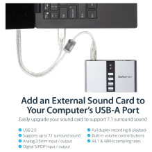 StarTech.com ICUSBAUDIO7D audio card