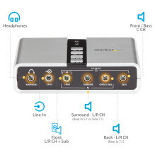 „StarTech.com“ ICUSBAUDIO7D garso plokštė