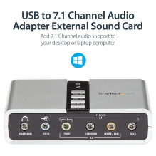 „StarTech.com“ ICUSBAUDIO7D garso plokštė