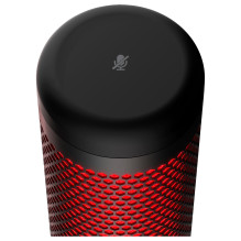 „HyperX QuadCast“ – USB mikrofonas (juodas-raudonas) – raudonas apšvietimas