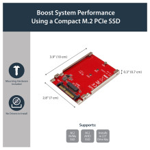 StarTech.com U2M2E125 sąsajos plokštės / adapteris StarTech.com U2M2E125 sąsajos plokštės / adapteris