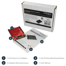 StarTech.com U2M2E125 sąsajos plokštės / adapteris StarTech.com U2M2E125 sąsajos plokštės / adapteris
