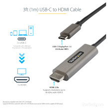 StarTech.com CDP2HDMM1MH video cable adapter