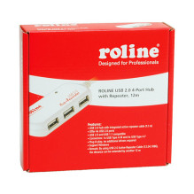 ROLINE USB 2.0 Hub, 4 Ports, with Repeater 12 m ROLINE USB 2.0 Hub, 4 Ports, with Repeater 12 m
