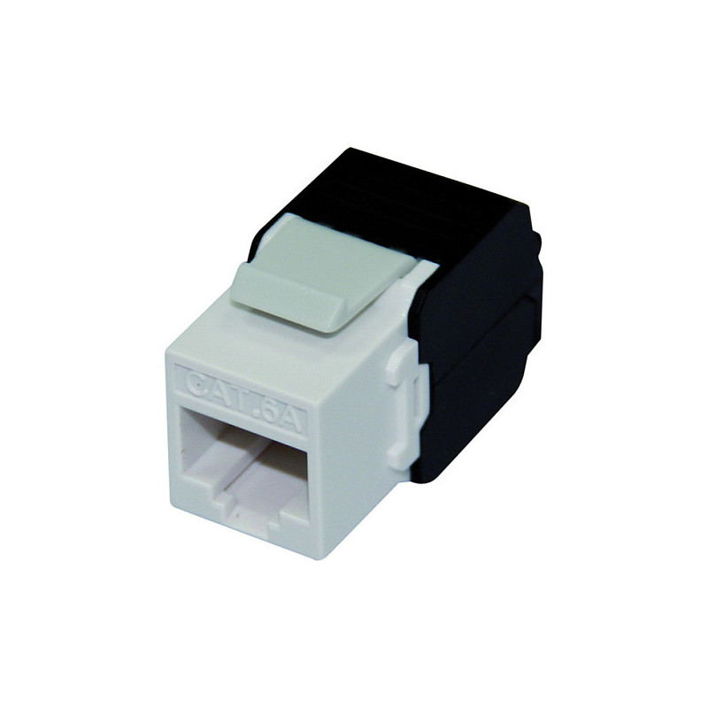 ROLINE Keystone Jack, Cat. 6a, RJ-45, unshielded, toolless, white