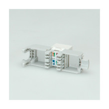 ROLINE Cat.6 Keystone Jack, RJ-45, unshielded, toolless white ROLINE Cat.6 Keystone Jack, RJ-45, unshielded, toolless white