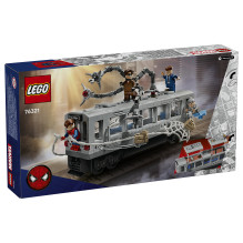 LEGO Žmogaus-voro ir Doko Oko metro traukinio scena