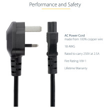 StarTech.com PXTNB3SUK1M power cable