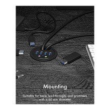 ICY BOX IB-HUB1403A socket-outlet