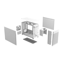 ASUS PRIME AP201 korpusas TG baltas