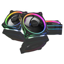 ASUS Prime MR120 ventiliatorius ARGB reversinis juodas 3in1