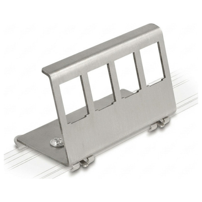 VALUE DIN rail adapter, unpopulated, for 4 keystones