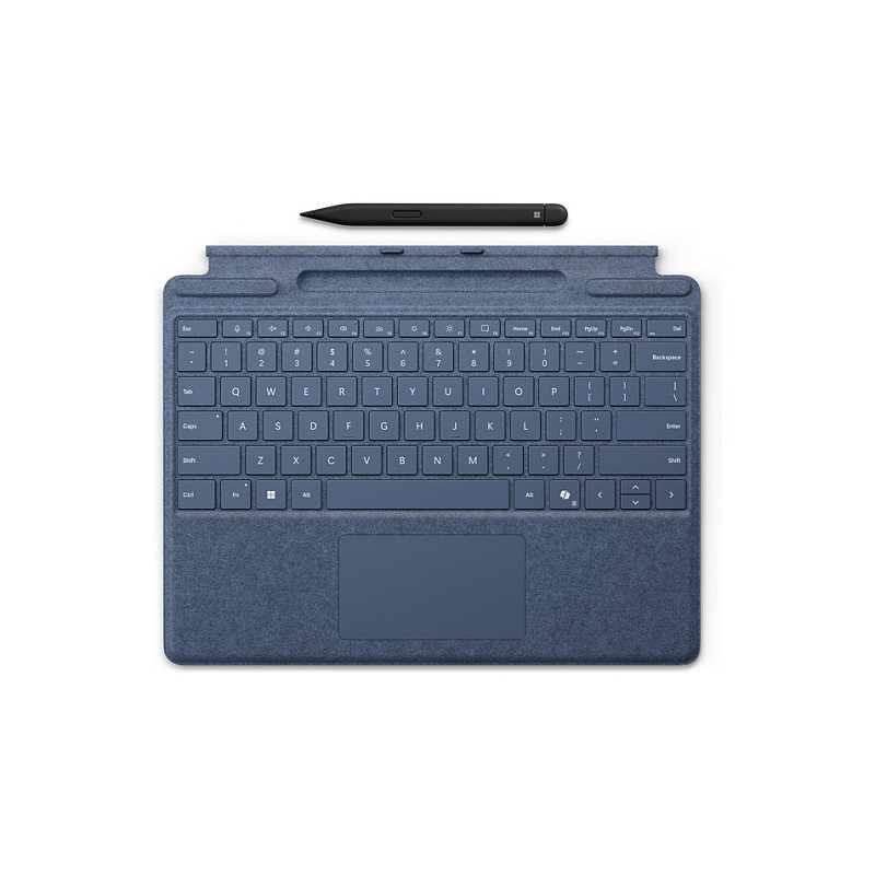 „Microsoft Surface Pro“ klaviatūra su plonu rašikliu