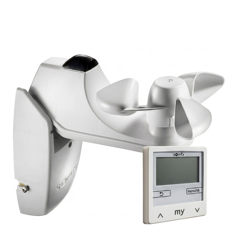 SOMFY 1818317 Soliris Smoove Uno Pure White Kit with W/S sensor, frameless