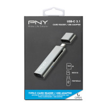 PNY R-TC-UA-3N1E01-RB kortelių skaitytuvas PNY R-TC-UA-3N1E01-RB kortelių skaitytuvas