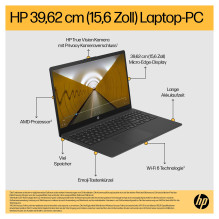 HP nešiojamas kompiuteris 15-fc0676ng RYZ7 7730U / 16GB / 1TBSSD / W11 Home Sidabras