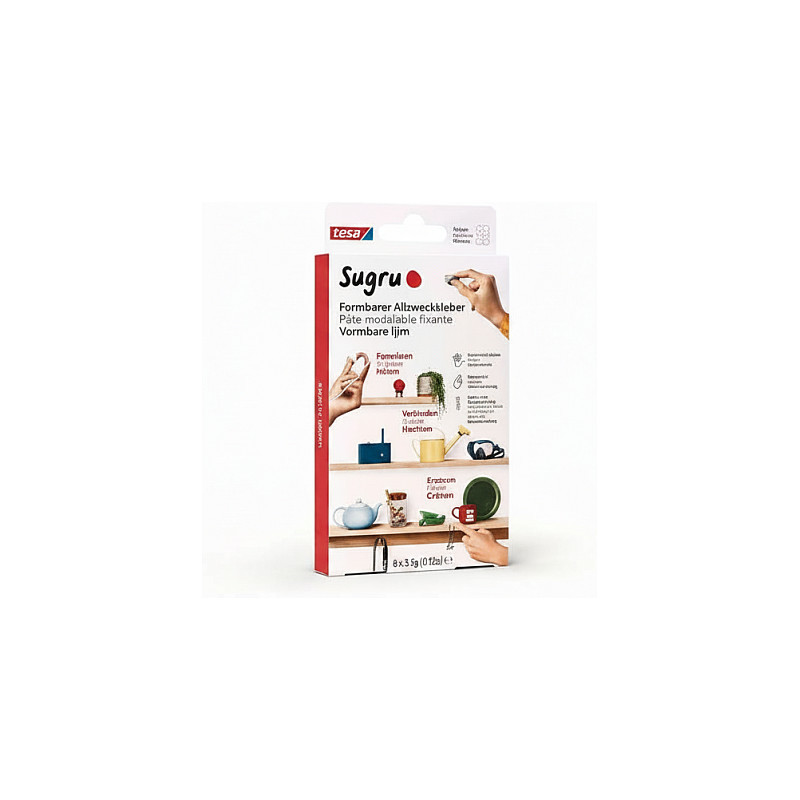 tesa Sugru moldable all-purpose adhesive 8 pcs black