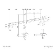 Neomounts DS60-600BL2 monitor mount / stand