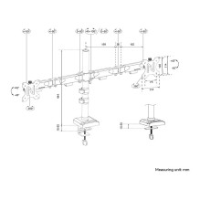 Neomounts DS60-600BL2 monitor mount / stand