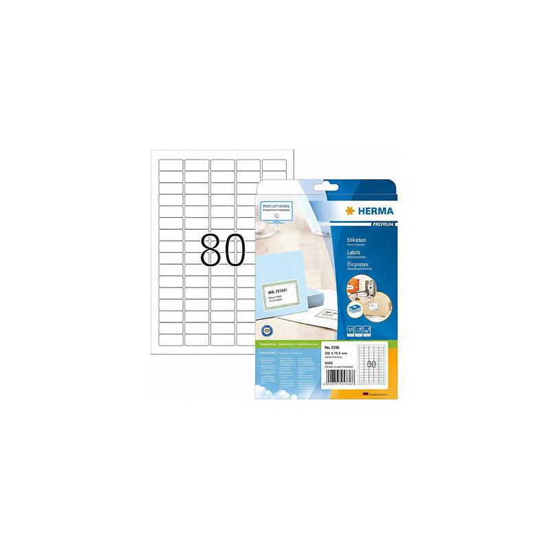 HERMA 4336 spausdintuvo etiketė
