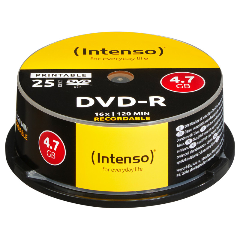 „Intenso“ DVD-R 4,7 GB, spausdinamas, 16 kartų