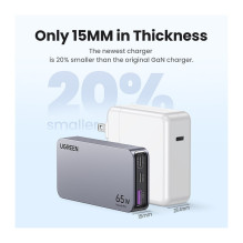 UGREEN Nexode Pro 65W GaN kelioninis įkroviklis UGREEN Nexode Pro 65W GaN kelioninis įkroviklis