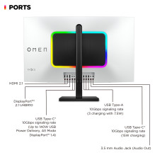 HP OMEN Transcend 31.5 inch UHD 240Hz OLED Gaming Monitor - Transcend 32 computer monitor