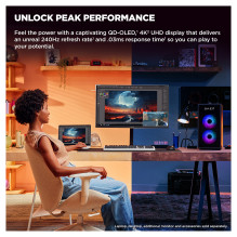 HP OMEN Transcend 31,5 colio UHD 240Hz OLED žaidimų monitorius – Transcend 32 kompiuterio monitorius