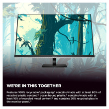 HP OMEN Transcend 31,5 colio UHD 240Hz OLED žaidimų monitorius – Transcend 32 kompiuterio monitorius