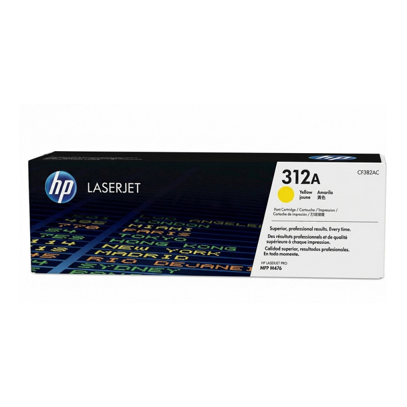 HP 312A CF382AC geltona tonerio kasetė su sutartimi