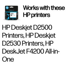 HP 300 juodo originalaus rašalo kasetė HP 300 juodo originalaus rašalo kasetė