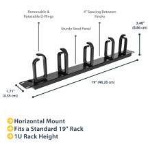 StarTech.com CABLMANAGER2 rack accessory