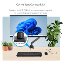 „StarTech.com“ ARMSLIM2USB3 monitoriaus laikiklis / stovas